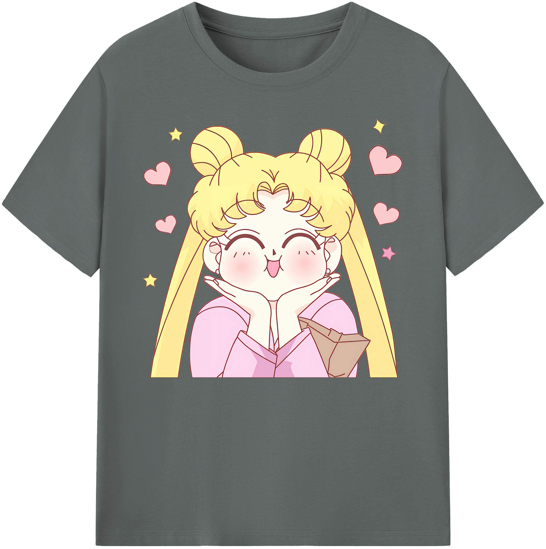 （画像用） 美少女戦士セーラームーン 愛野 美奈子 あいの みなこ Sailor Moon Aino Minako 綿100％ メンズ半袖Tシャツ｜肌触りやわらか＆通気性